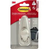 Command Command, Indoor, Universalhaken, Silber, Metall, Klebestreifen, 2,2 kg