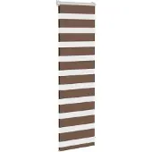 vidaXL Doppelrollo Braun 40x100 cm Stoffbreite 35,9 cm Polyester