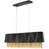 HINKLEY Elstead Zuma Hängeleuchte E27 6-fach 33cm Satinschwarz, Gold
