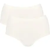 Sloggi High-Waist-Slip "GO Sense", Damen, Gr. S, Single Jersey, weiß (silk weiß), Single Jersey, Obermaterial: 89% Modal, 11% Elasthan, Unterhosen High-Waist-Slip, Santoni Rundstrick
