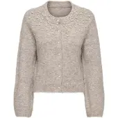 ONLY Strickjacke "ONLMIGGIE LS O-NECK PEARL CARDIGA EX KNT" Materialmix, regular fit