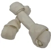 Brekz Dental Rawhide - Kauknochen geknotet Hundesnack 26 cm