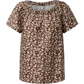QS Viskosemix-Bluse mit Carmenausschnitt