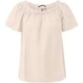 QS Viskosemix-Bluse mit Carmenausschnitt