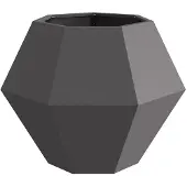 vidaXL Pflanzkübel 2 pcs Schwarz 75 x 75 x 60 cm Stahl