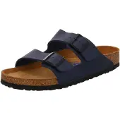 Birkenstock Arizona BS Herren Pantolette blau normale Weite Weichbettung - Größe: 39