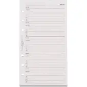 Filofax Adressen Notizblatt