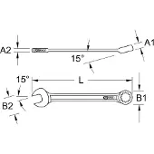 Ks Tools CHROMEplus Ringmaulschlüssel - 519.0658