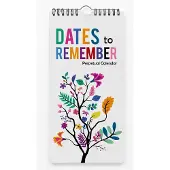 Merkloos Ewigkalender – Blumenmotiv – 11 x 5,4 Zoll