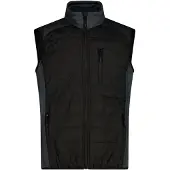 CMP MAN Fleece Vest grey-nero (29UZ) 48