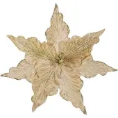 Unyqoos Weihnachtsblumendekoration 8 Stück - Champagner mit Clips