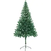 The Living Store Künstlicher Weihnachtsbaum mit Ständer 180 cm 564 Zweige