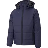 Puma teamLIGA Padded Jacke Kinder dunkelblau weiß Gr 140