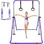 Zimtky Kinder-Turnreck, höhenverstellbar von 88 bis 129 cm