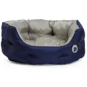 PetFace Outdoor Paws Hundebett, oval, strapazierfähiges Material, Marineblau, Gr