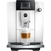Jura - E6 Piano White (ED) - Kaffeevollautomat mit 3,5-Zoll-Farbdisplay, 17 Spezialitäten, Light-Brew-Extraktion und P.A.G.2