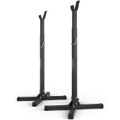 Merkloos Verstellbare Barbell Ständer, 2 Stück, robuster Stahl, für Heimtraining