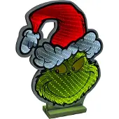 Intratuin LED-Grinch-Santa, Infinity, 141 LEDs, Höhe ca. 40 cm