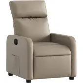 vidaXL Relaxsessel Cappuccino-Braun Kunstleder