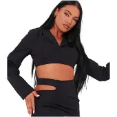 Missyempire Missy Empire - Kurzer Blazer für Damen, Polyester (Schwarz)