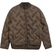 Comma Damen Steppjacke Boyfriend Fit wärmend mit Collegekragen und nahtfeinen Taschen