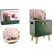 Jouéco - Houten keuken met kunststof accessoires