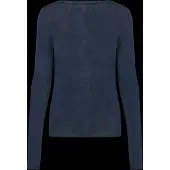 Hunkemoller super soft Shirt aus Kaschmir-Mix mit U-Boot-Ausschnitt Blau