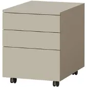 Beautysofa ROLLCONTAINER Largo mit 3 Schubladen, Push-to-Open, 40 cm, Kaschmir