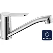Aqualine SINTRA ECO 6 l/min, Waschtischarmatur mit drehbarem Auslauf, Chrom