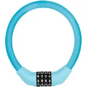 Merkloos Fahrradschloss 4-stellig, Kettenschloss, blau, für Kinderfahrräder