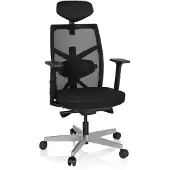 Dripio Bürodrehstuhl BELLAC Netzrückenlehne ergonomisch schwarz höhenverstellbar