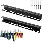 Famanu Wandhalter 2 Stück - 40CM Schraubendreher- und Tangenhalter für Werkbank
