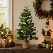 Syfax Mini Weihnachtsbaum 60 cm PVC und PE Grün