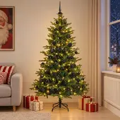 Syfax Künstlicher Weihnachtsbaum mit Kugel 240 cm 300 LEDs