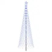 Syfax LED-Weihnachtsbaum 300 cm 350 LEDs Blau Eisen Schwarz