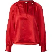 s.Oliver Bluse Tunikabluse im aus Satin-Stoff im Relaxed Fit