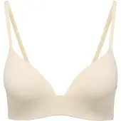 ONLY T-Shirt-BH "ONLTRACY LAURA MOLDED BRA NOOS ACC", Damen, Gr. S (36), N-Gr, beige (peach taffy), Jersey, Obermaterial: 75% Nylon, 25% Elasthan, unifarben, BHs T-Shirt-BH, Kunstfaser