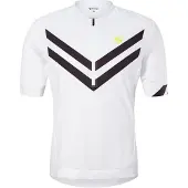 Ziener Fahrrad-Tshirt Nelis (Front-Reißverschluss, dreier Rückentasche, Mesheinsätze, schnelltrocknend) weiss Herren
