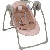 Chicco Babyschaukel Swing & Play mit 5 Geschwindigkeiten, Spielleiste, Melodien, Neugeborenen-Verkleinerer, 2 Rückenlehnen