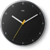 Braun BC 26 B schwarz Quarzwanduhr
