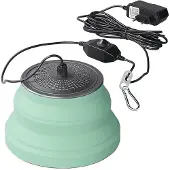 B2X Hängende LED-Lampe faltbar aus Silikon grün Ø15cm