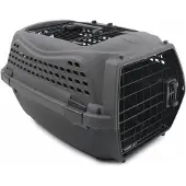 M PETS Tragetasche MPETS ECO GIRO S Grau Dunkelgrau Kunststoff Katze