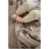 Babys Only Decke für Neugeborene Merino Brushed Meadow ecru - 65x75 cm