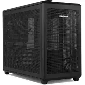 NOX Hummer REFRESH, Mini Tower, PC, Schwarz, ITX, micro ATX, SPCC, Stahl, Metall, Netz, 16 cm