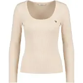 GUESS Bluse V4BP07 K8RT2 Écru Regular Fit