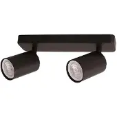 Vito Lugo-2 Decken-Aufbauspot 2x GU10 schwenkbar 70x250mm Schwarz