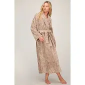 Hunkemoller Bademantel Jacqueared Fleece Beige