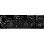 AlphaTheta Alpha Theta XDJ-AN + Pioneer DJ DM-50D-BT Schwarz + Pioneer DJ HDJ-X5