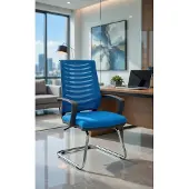 Xl Moebel Gmbh Bürostuhl mit Mesh-Rückenlehne und komfortabler Sitzfläche in Blau