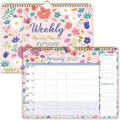 Merkloos Familienkalender 2027 – Wandkalender mit 6 Spalten